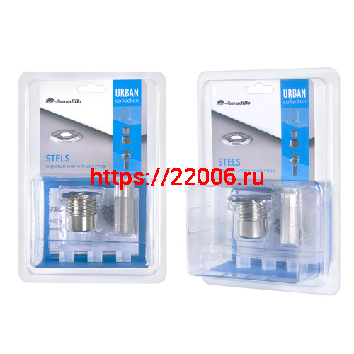 Упор Armadillo (Армадилло) дверной скрытый STELS TR Прозрачный фото 6