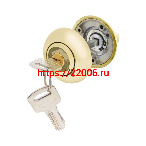 Ручка поворотная Ajax (Аякс) с фиксацией ключом BK6.FIX.JR GP-5 золото