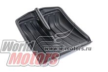 Лопата снегоуборочная "Неломайка" средняя, без планки, материал ПНД (440*490) (без черенка)