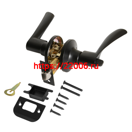 Ручка Punto (Пунто) защелка DK610/BL BL-BK (фик.) черный фото 2