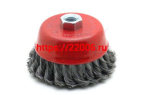 Щетка чашечная витая для УШМ 100мм Щетка чашечная витая для УШМ 100мм