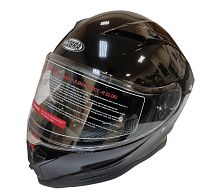 Шлем интеграл COBRA EC H153, черный глянцевый, с очками, размер M