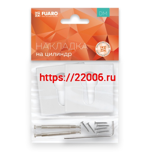 Накладка Fuaro (Фуаро) под цилиндр ET.K.DM51 (ET DM) WH-19 белый фото 2