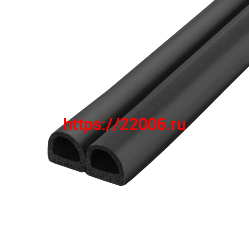 Уплотнитель Fuaro (Фуаро) самоклеящийся ADH/D-14,2x12,7mm (127), BLACK черный 120 m