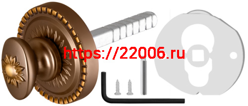 Ручка Armadillo (Армадилло) поворотная BKW8.R.CL55 (BKW8/CL) BB-17 коричневая бронза фото 4
