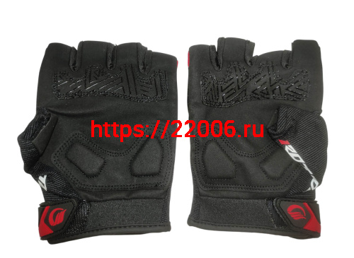 Перчатки PRO-BIKER MCS-57B без пальцев (чёрно-красные), р-р XXL фото 2