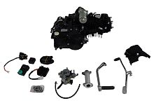 Двигатель 4т. 125 (120) см3 (1P52) Storm (черный) - горизонтальный, тюнинг, круговая КПП