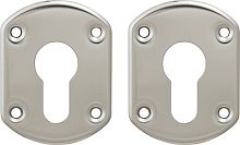 Накладки Guardian (Гардиан) под цилиндр "" хром ГХ 31 /пара/, объемная /123:479/