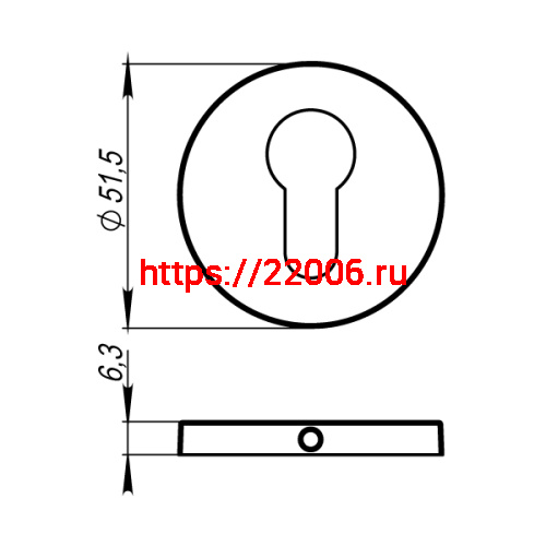 Накладка Armadillo (Армадилло) под цилиндр ET.R.URS52 (ET URS) AB-7 бронза фото 4